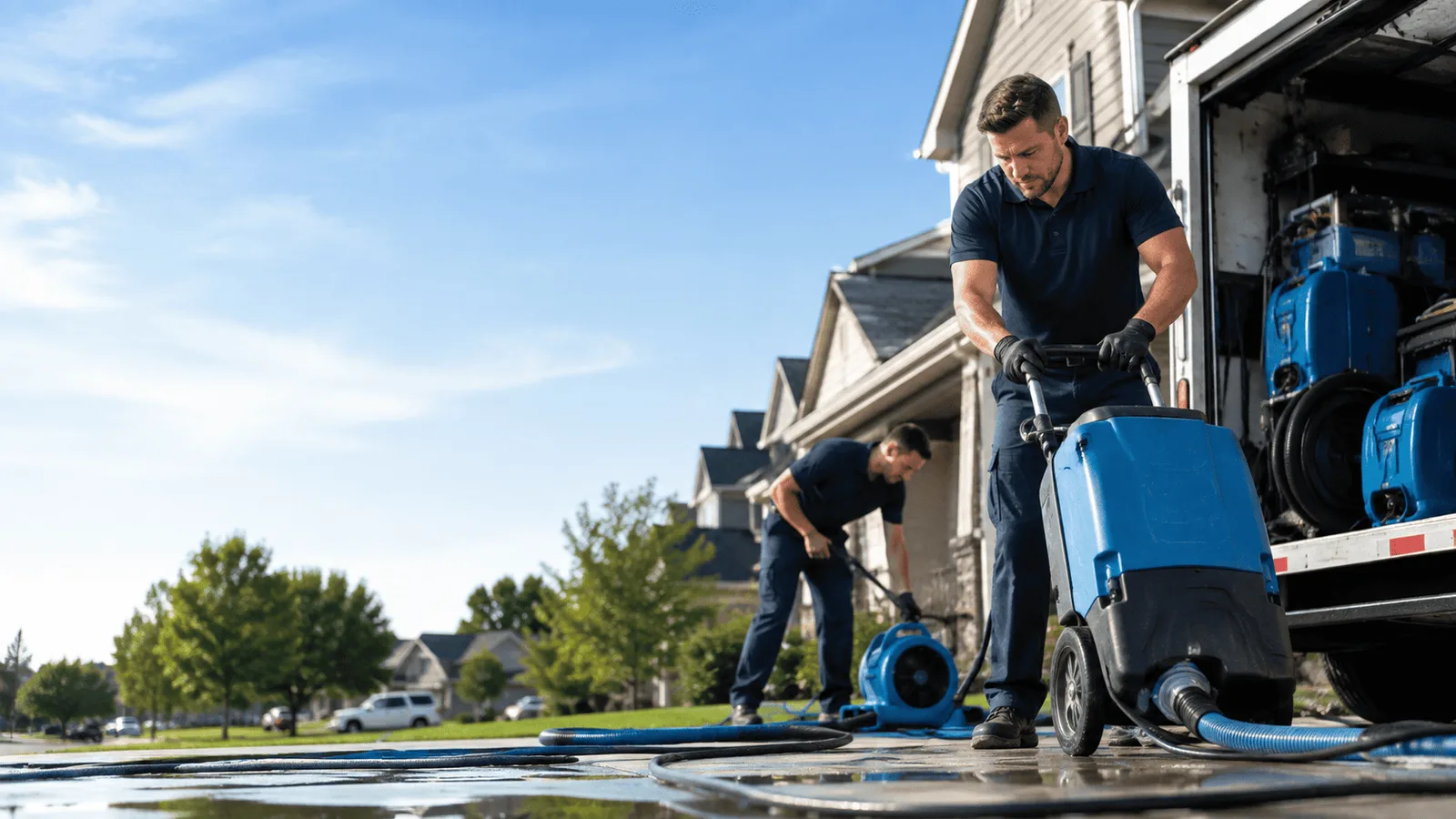 Dehumidification being performed in Sellersville, PA